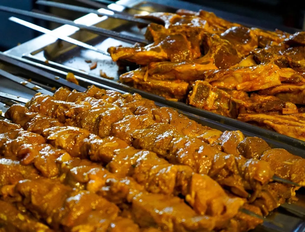 Préparation brochettes