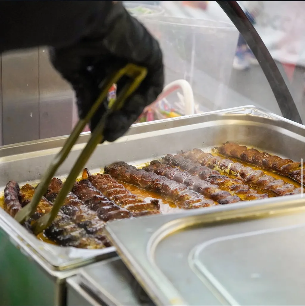 Brochettes présentées